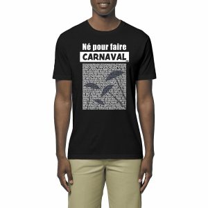 T-shirt Léger Unisexe – 100% coton Bio 150g/m² – Né pour faire Carnaval (Calendrier 2026)