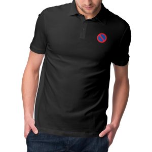 Polo homme bio logo stationnement interdit