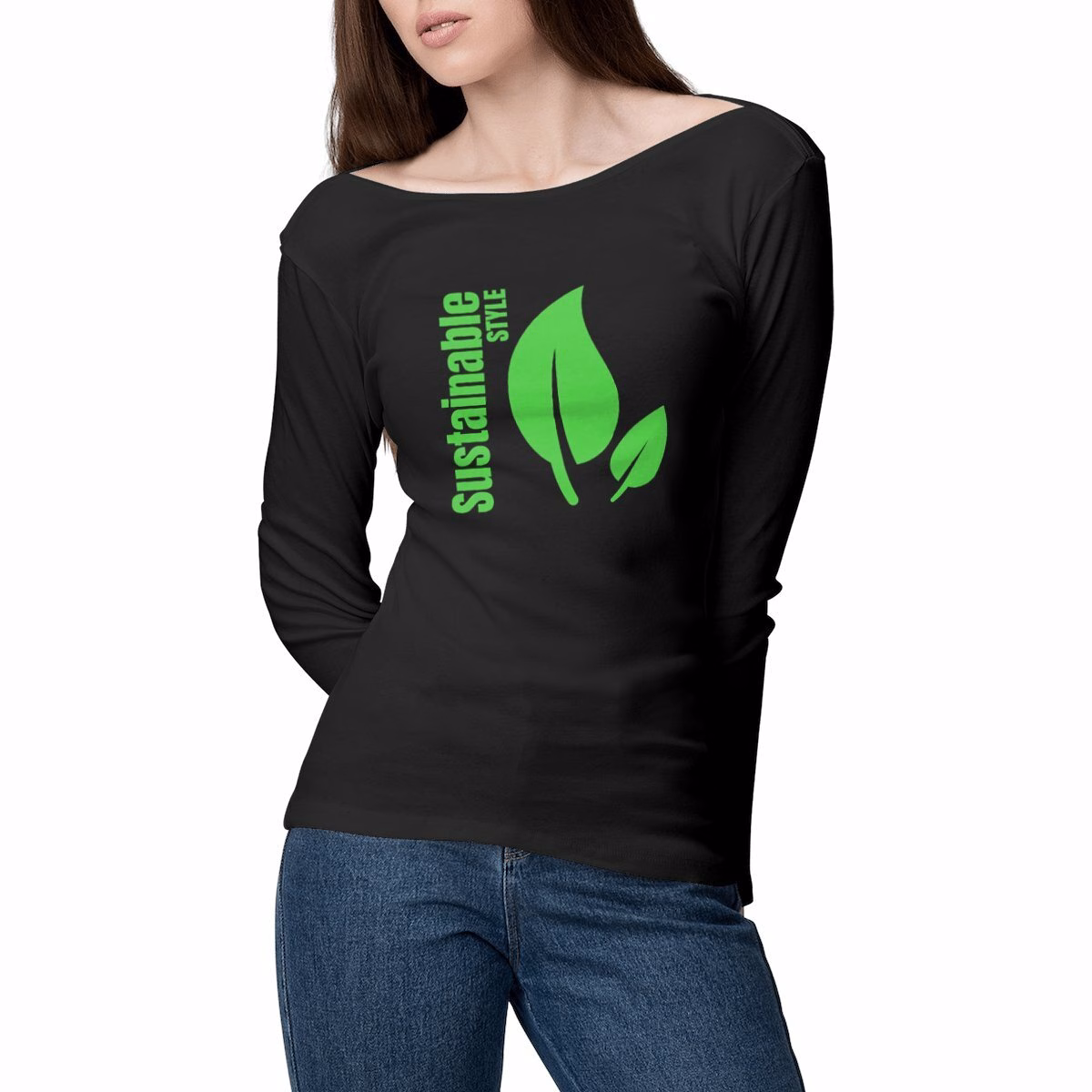 T-shirt végan femme manches longues durable