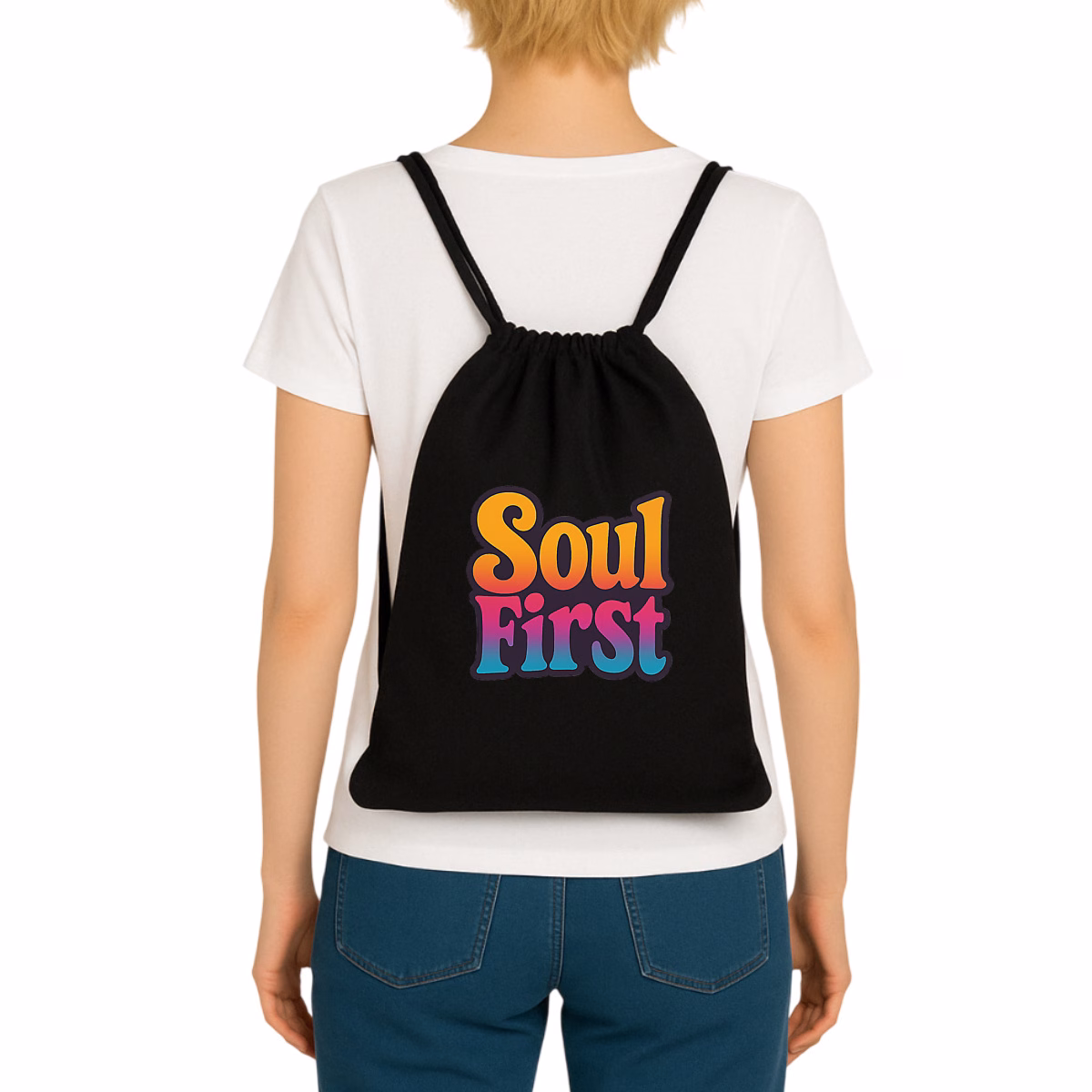 Sac à dos Soul First cordelettes recyclées écoresponsable