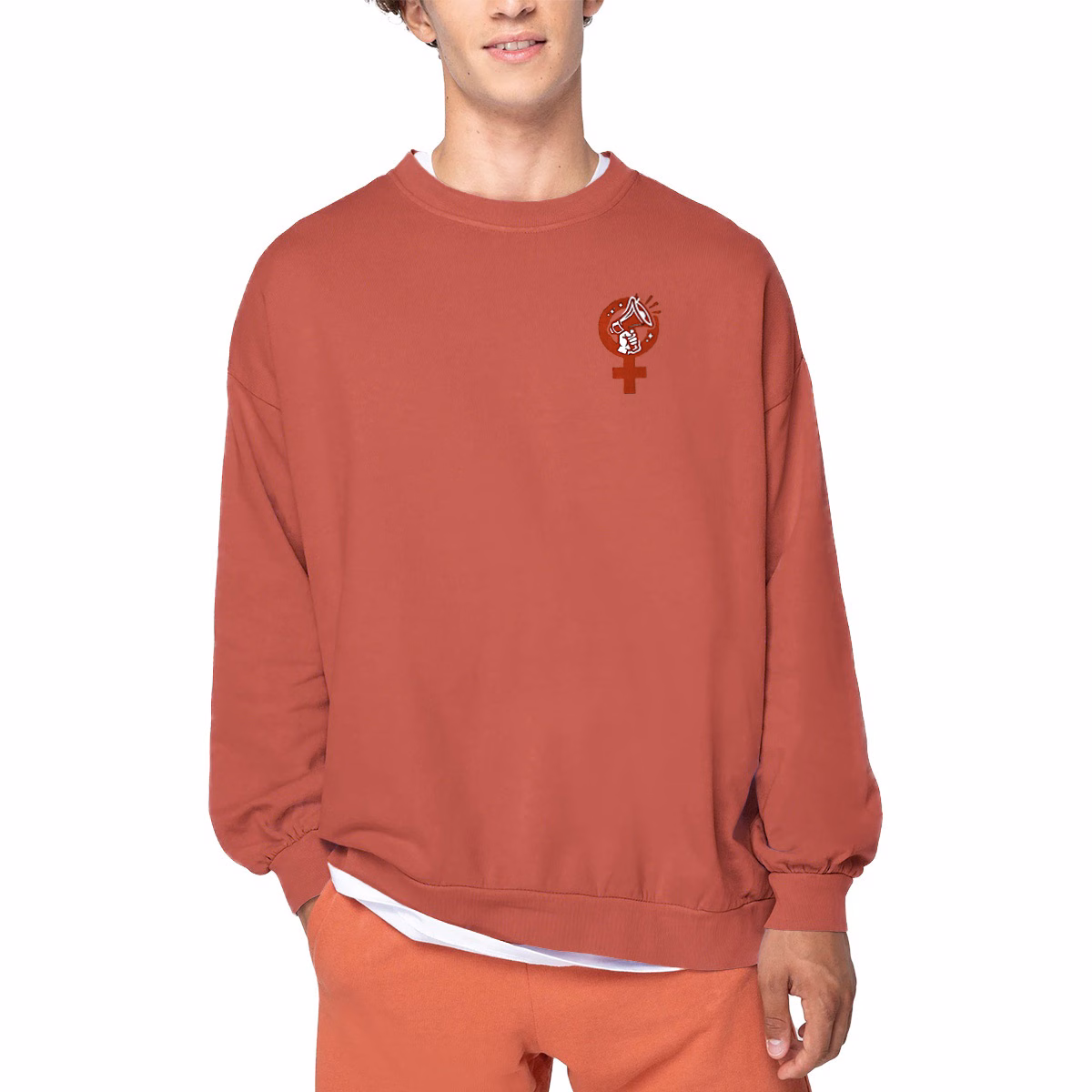 Sweat-shirt féministe unisexe Made in Portugal en coton bio