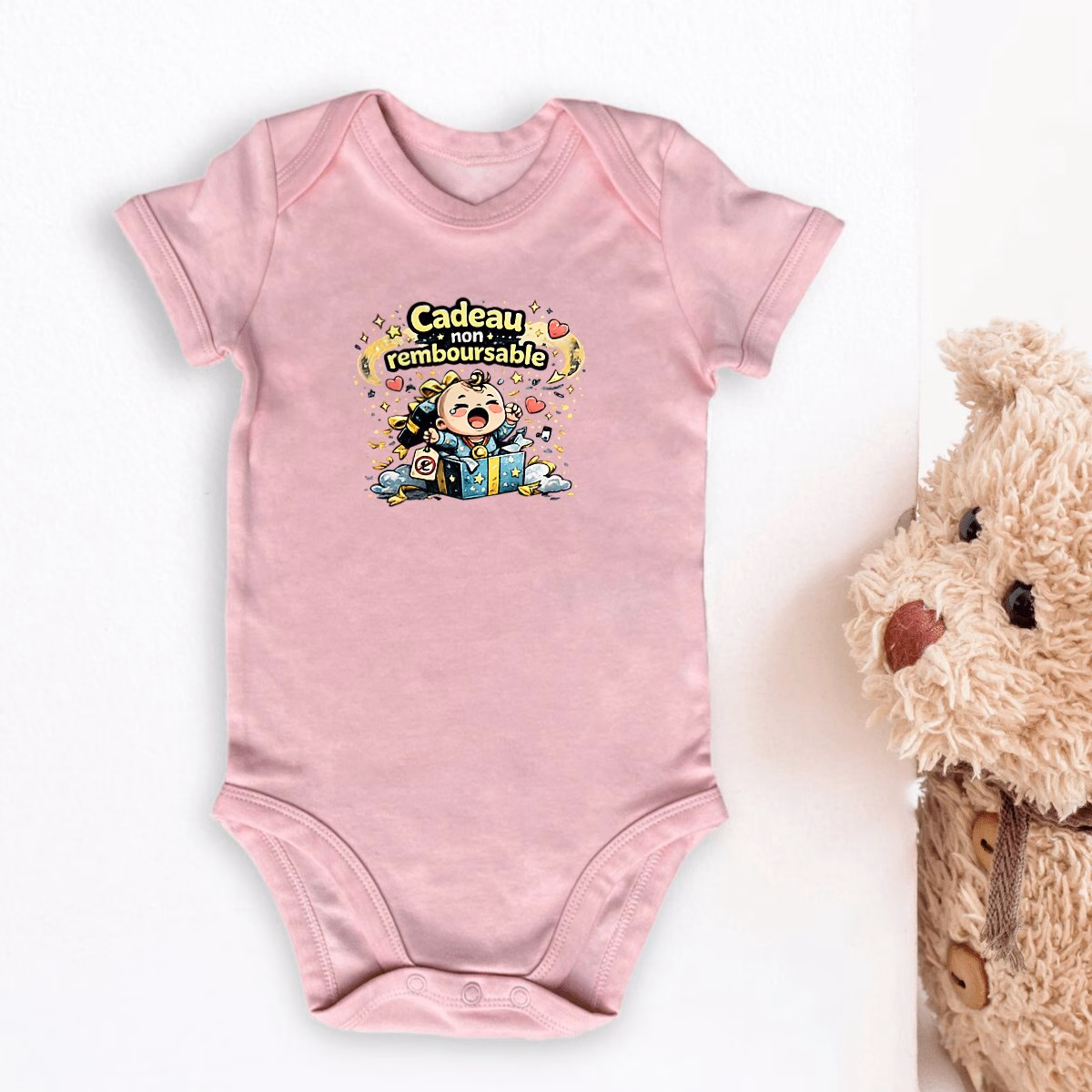 Body bébé humour en coton bio Cadeau non remboursable