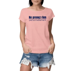 T-shirt végan femme Slub coton bio éthique