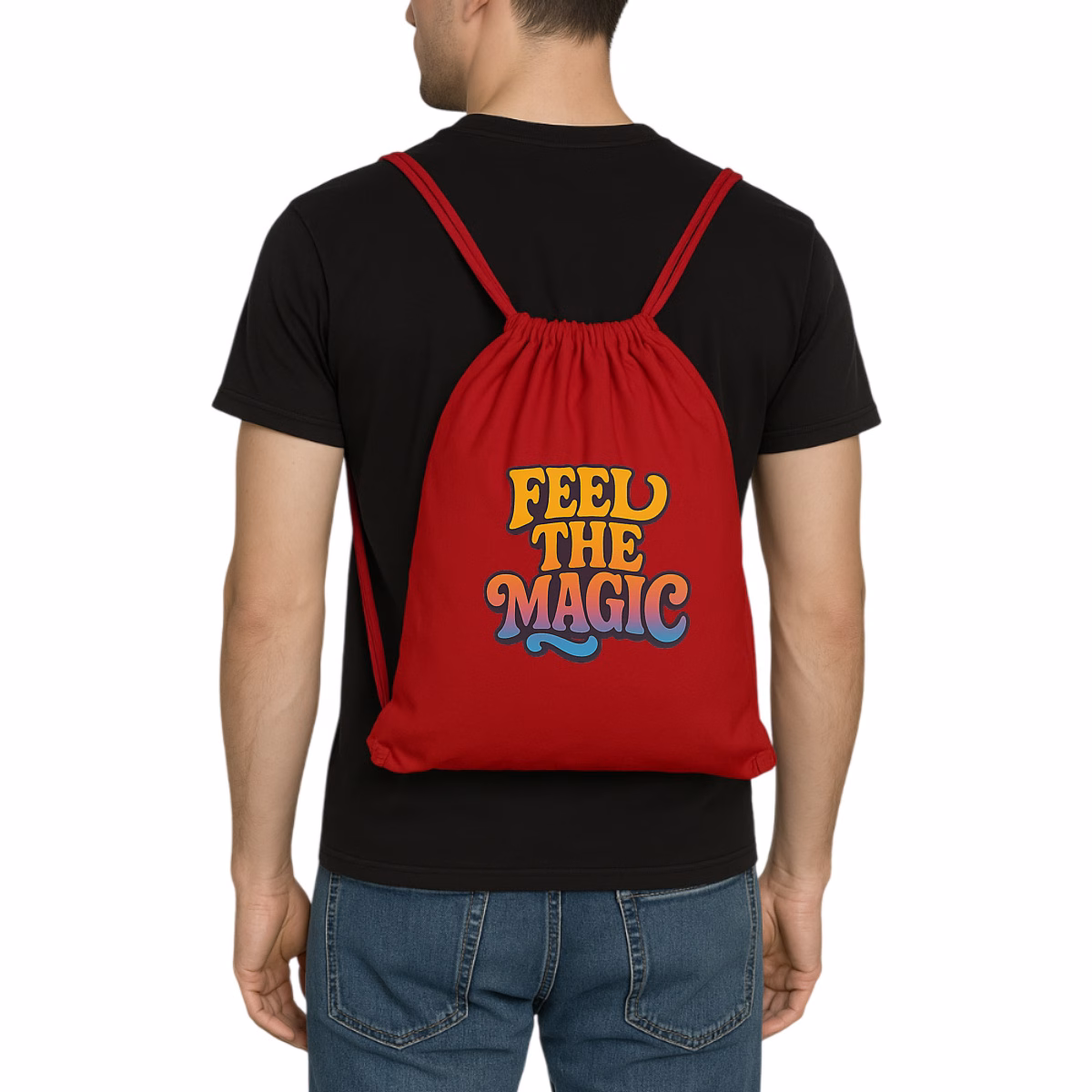 Sac à dos à cordelettes recyclé Feel the Magic