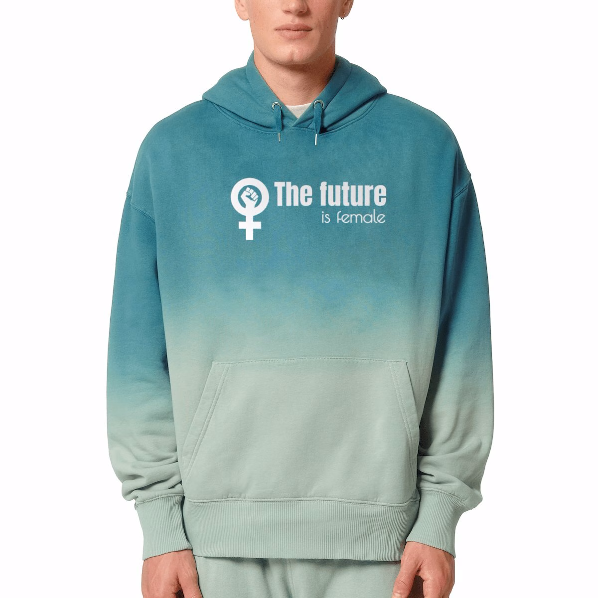 Sweat à capuche Dip Dye unisexe futur féminin