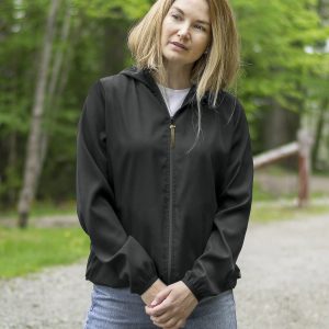 100L04W – Manteau à capuchon coupe-vent – femme